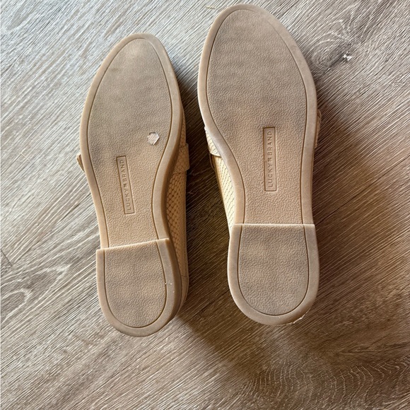 Lucky Brand Leather Tan Loafers with Buckle Detail Women’s Size 10 - Picture 9 of 9